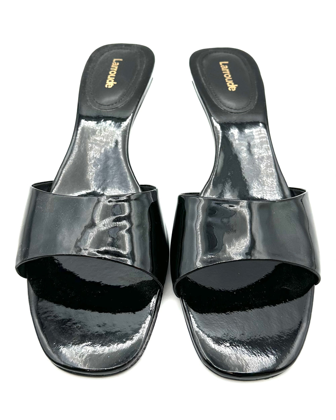 Black Patent Leather Mule - Size 9.5