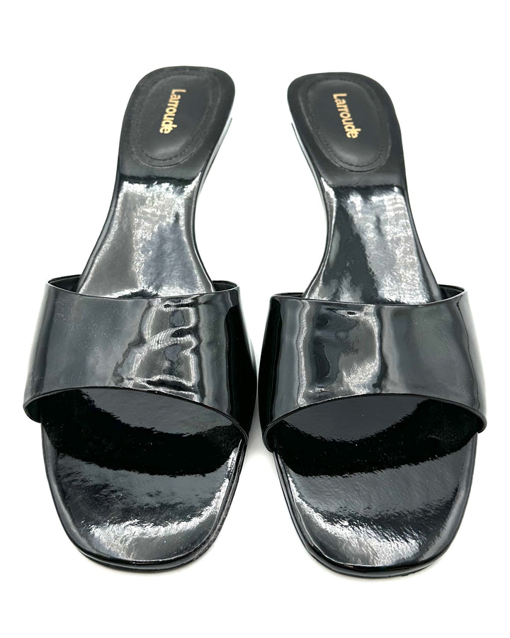 Black Patent Leather Mule - Size 9.5