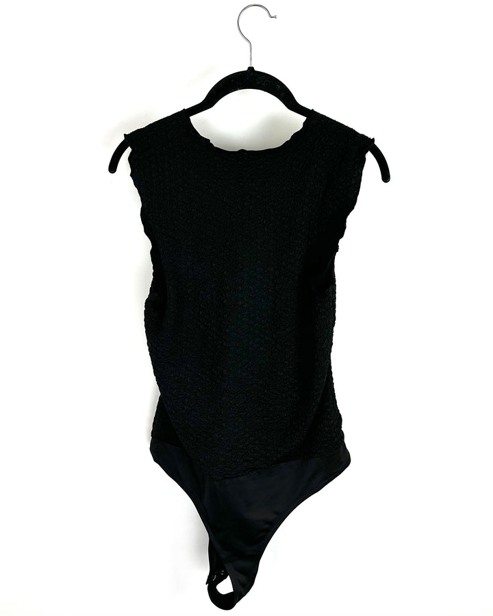 Black Sleeveless Bodysuit - Size 4/6