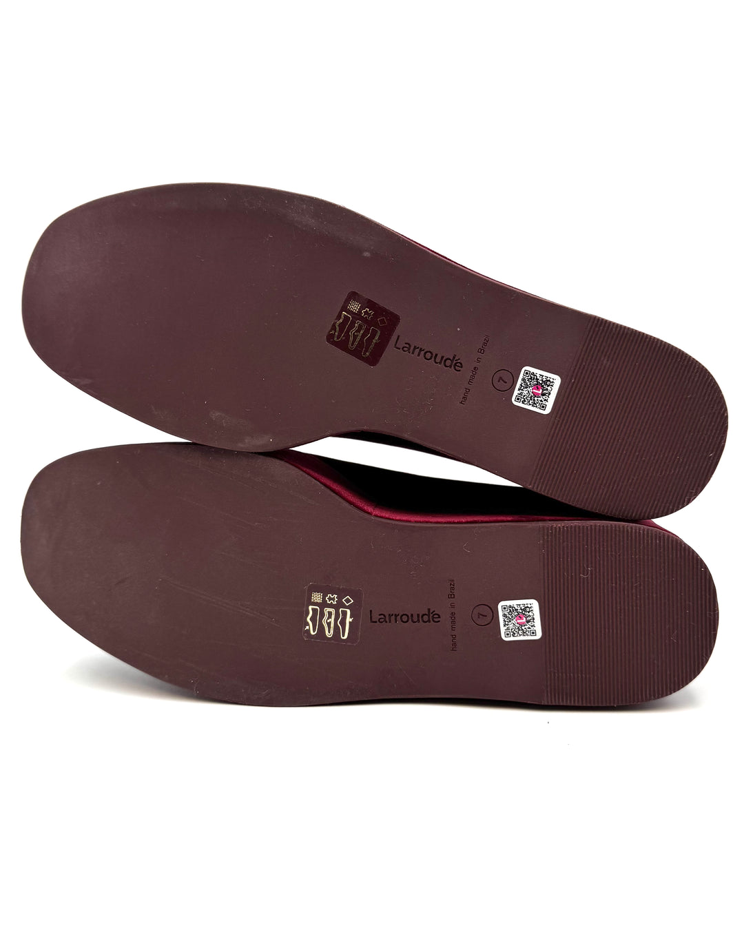 Wine Red Velour Platform - Size 7