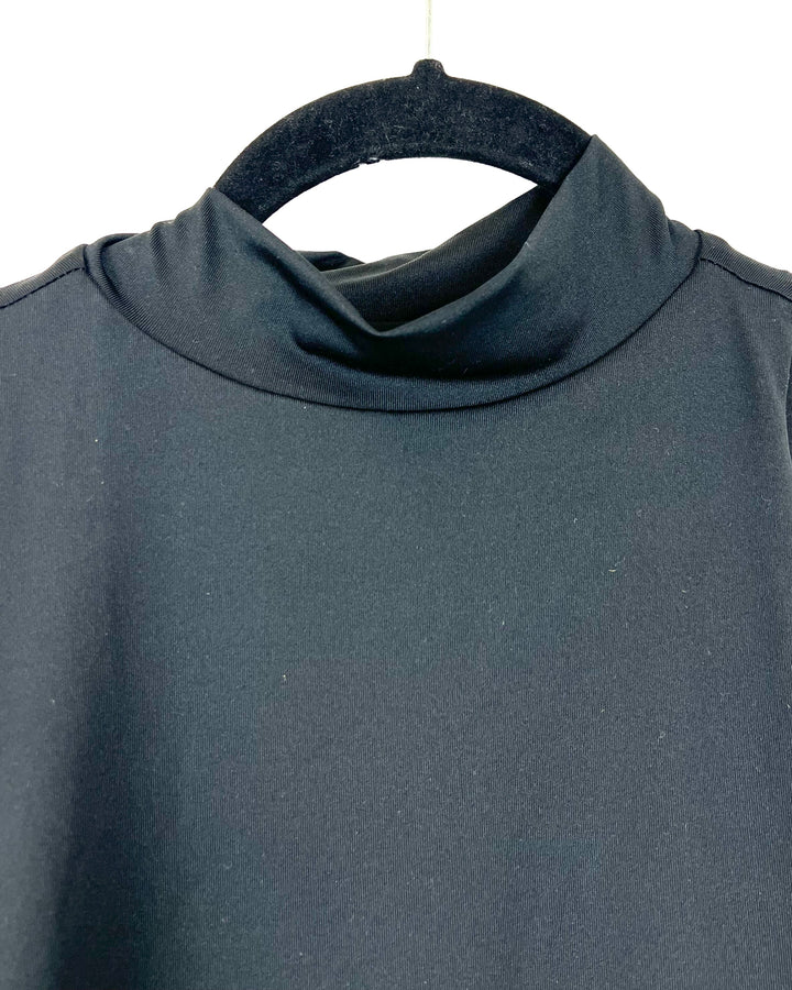 Black High Neck Bodysuit-Small and Medium