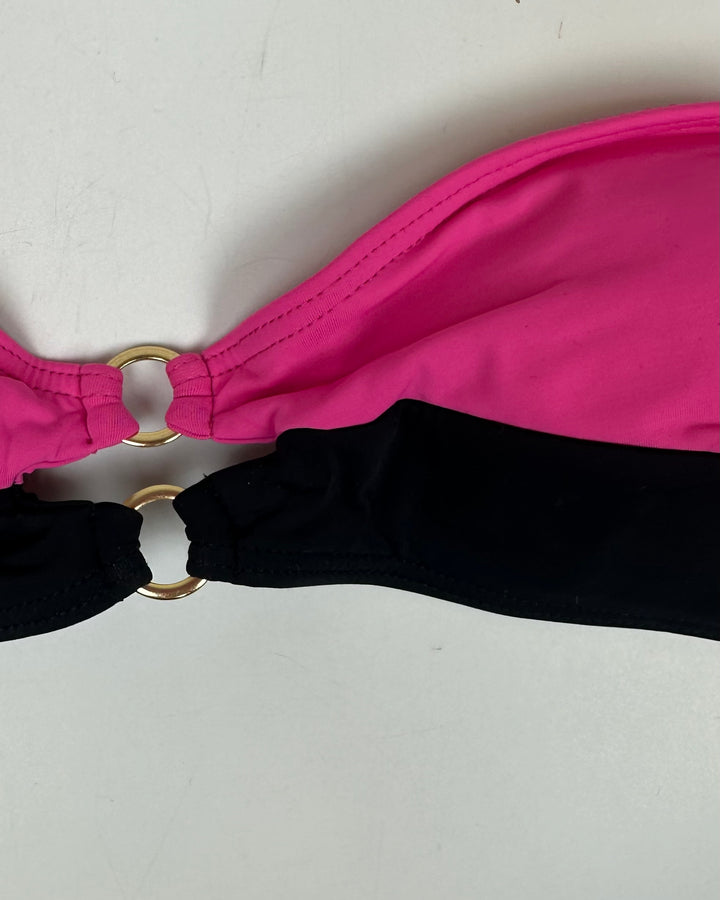 Pink and Black Convertible Bikini Top - Size XS, S, L
