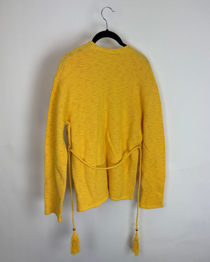Sunshine Yellow Knit Cardigan - Size 4/6