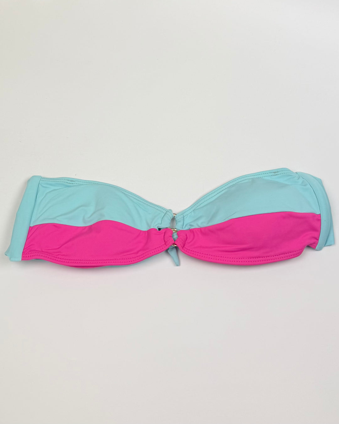 Sky Blue & Bright Pink Convertible Bikini Top - Small and  XL D Cup