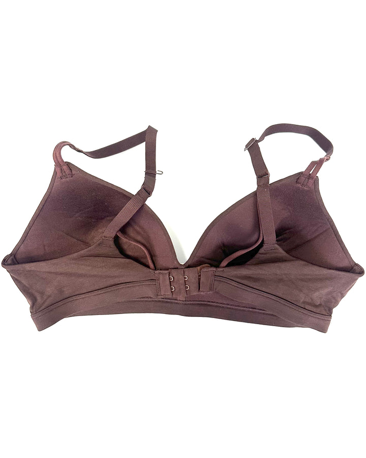 Chocolate Brown Wireless T-Shirt Bra - 34B