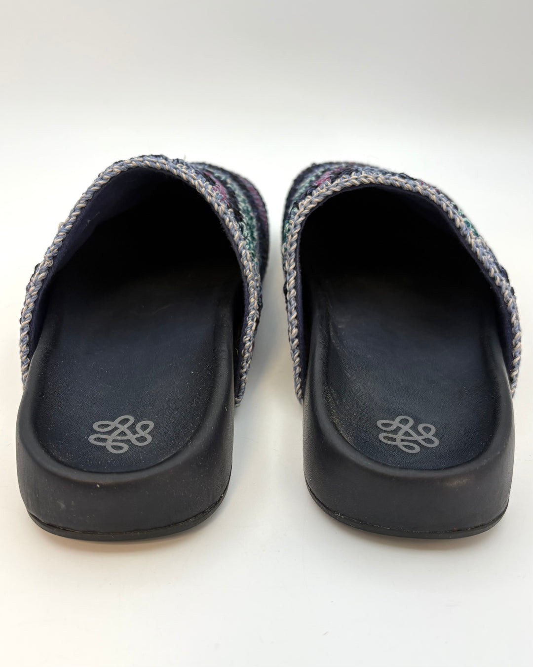Blue & Purple Crochet Clogs -  Size 6, 8, 9, 10