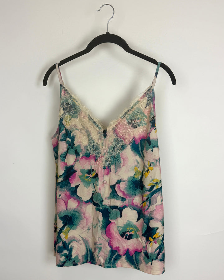 Floral Print Tank - Size 2/4