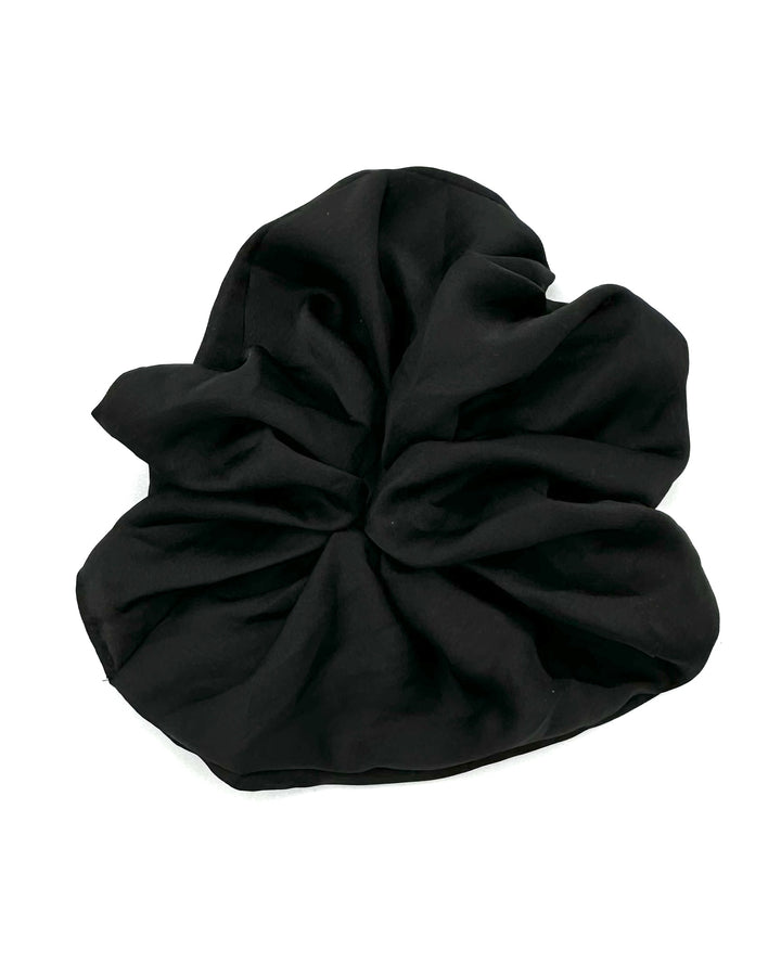 Black Solid Jumbo Scrunchie