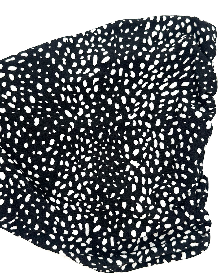 Black And White Strapless Bandeau Bikini Top - Extra Extra Large and Extra Extra Extra Large