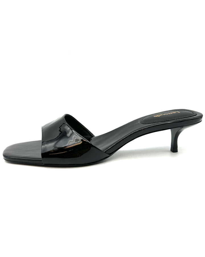Black Patent Leather Mule - Size 9.5