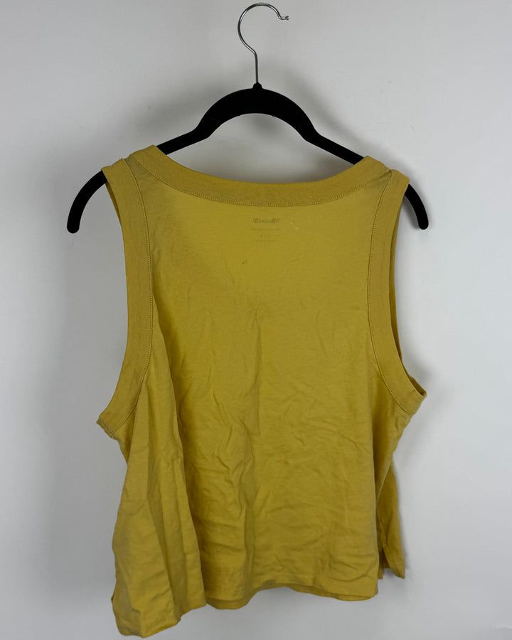 Madewell Yellow Tank Top - Large