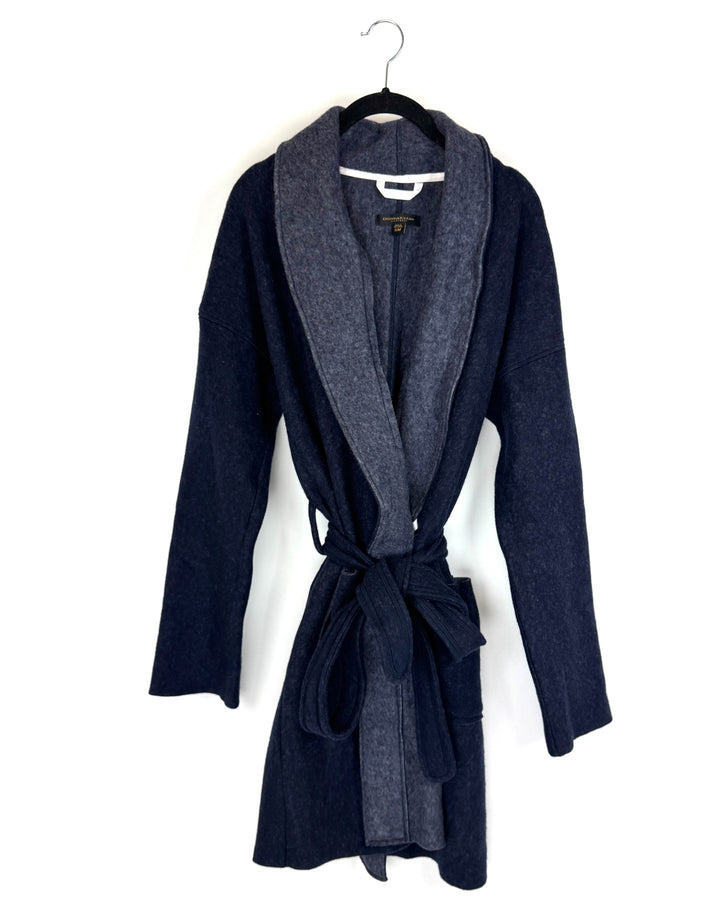 Navy Blue Lounge Cardigan - Small/Medium