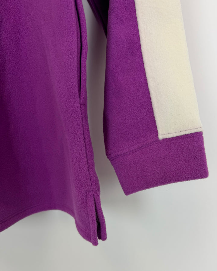 Blue and Purple Fleece Pullover - Size 6/8