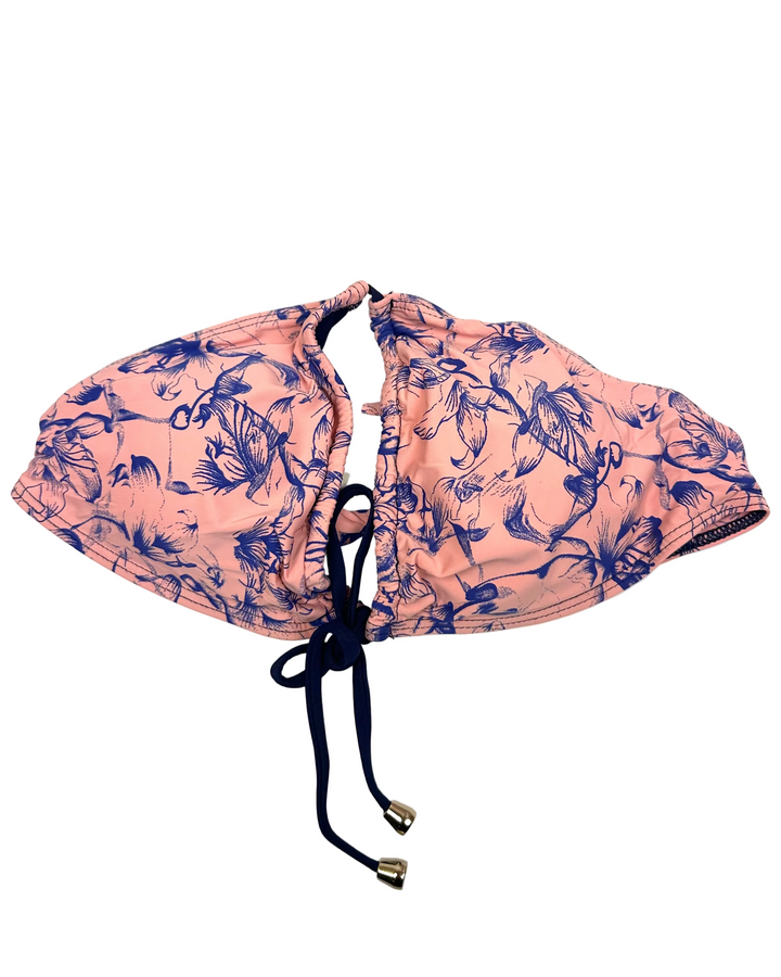 Dusty Pink & Blue Floral Multi Wear Top -XS - L