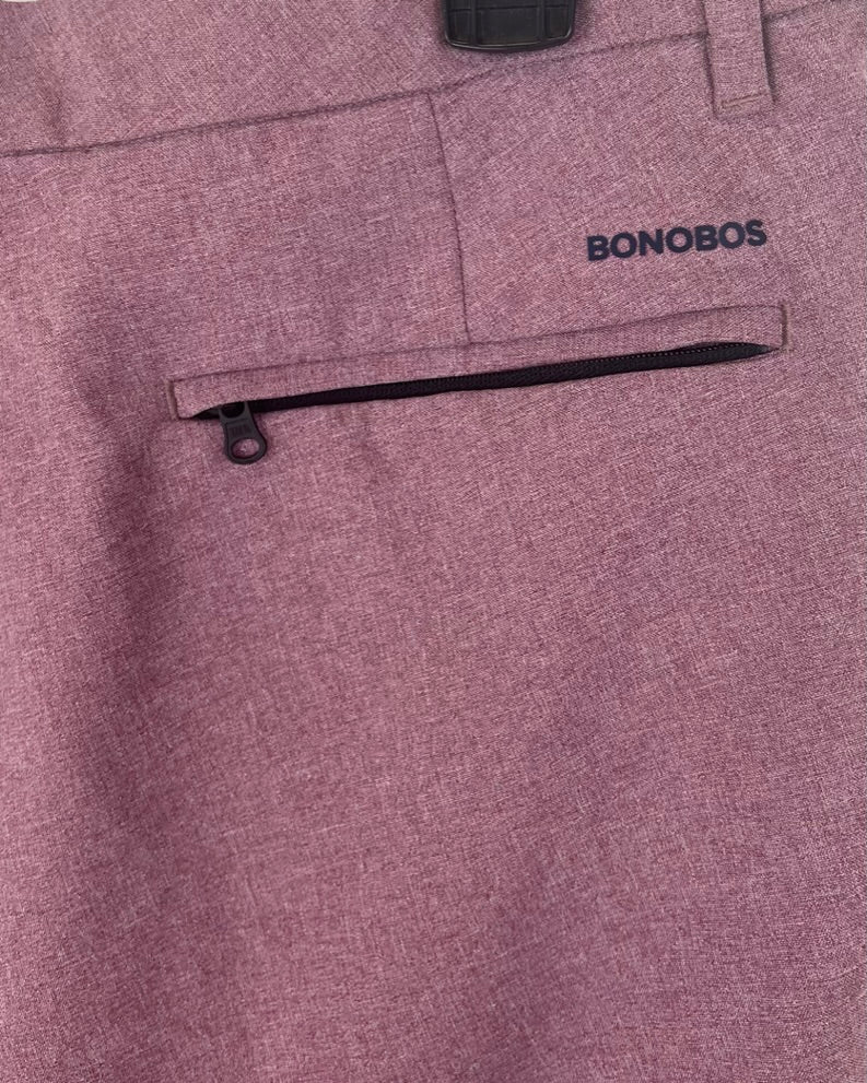 MENS Heathered Light Merlot Golf Pants - 32X32