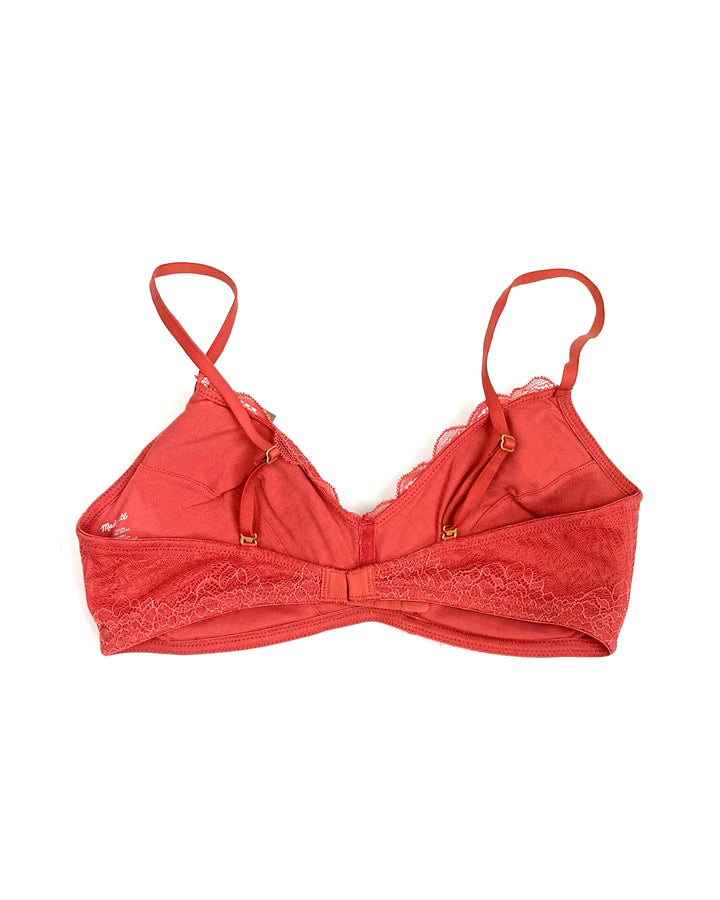 Coral Lace Bralette - Size Small