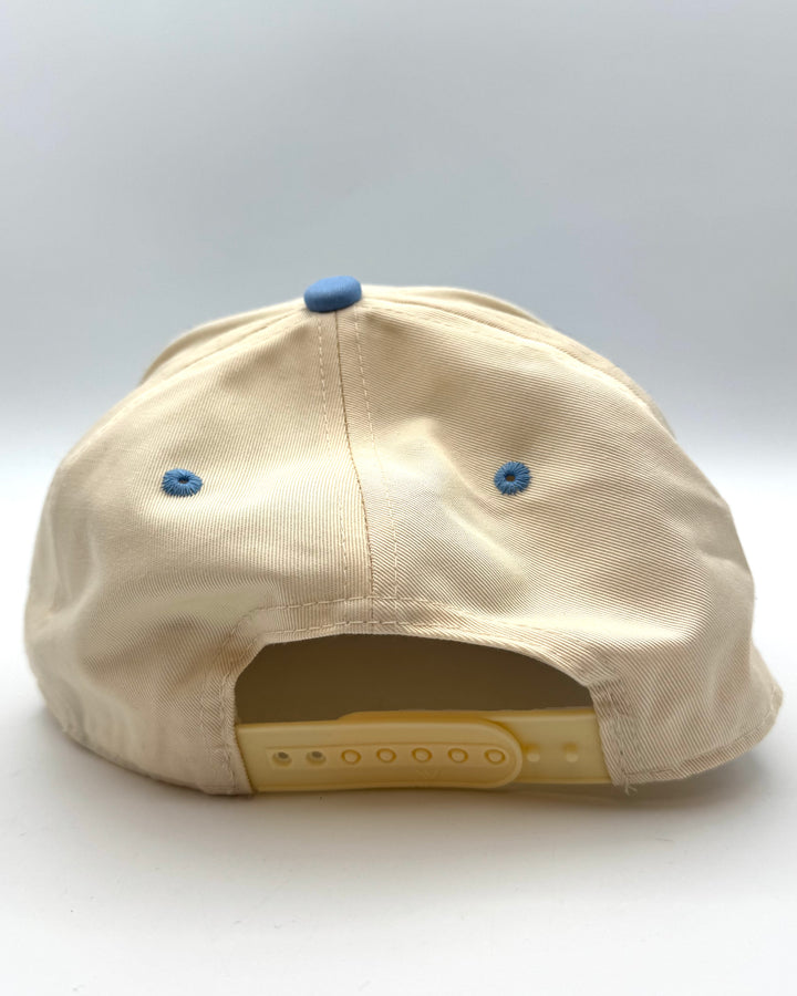 Spritz Cream and Periwinkle Snapback Hat