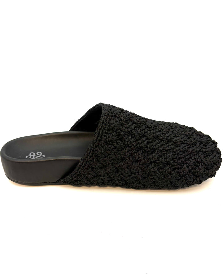 Black Basket Weave Crochet Clog - Size 7, 9 and 10`