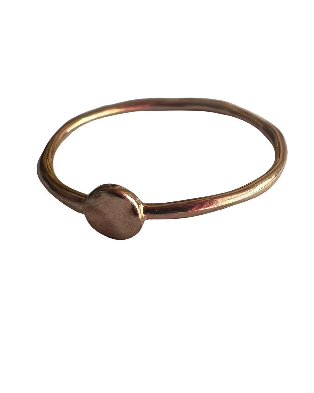 Rose Gold Circle Ring - Size 7