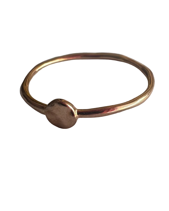 Rose Gold Circle Ring - Size 7
