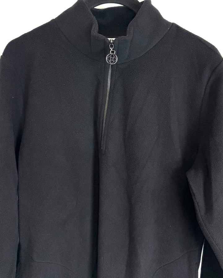 Black Fleece Quarter Zip Pullover - Size 6/8