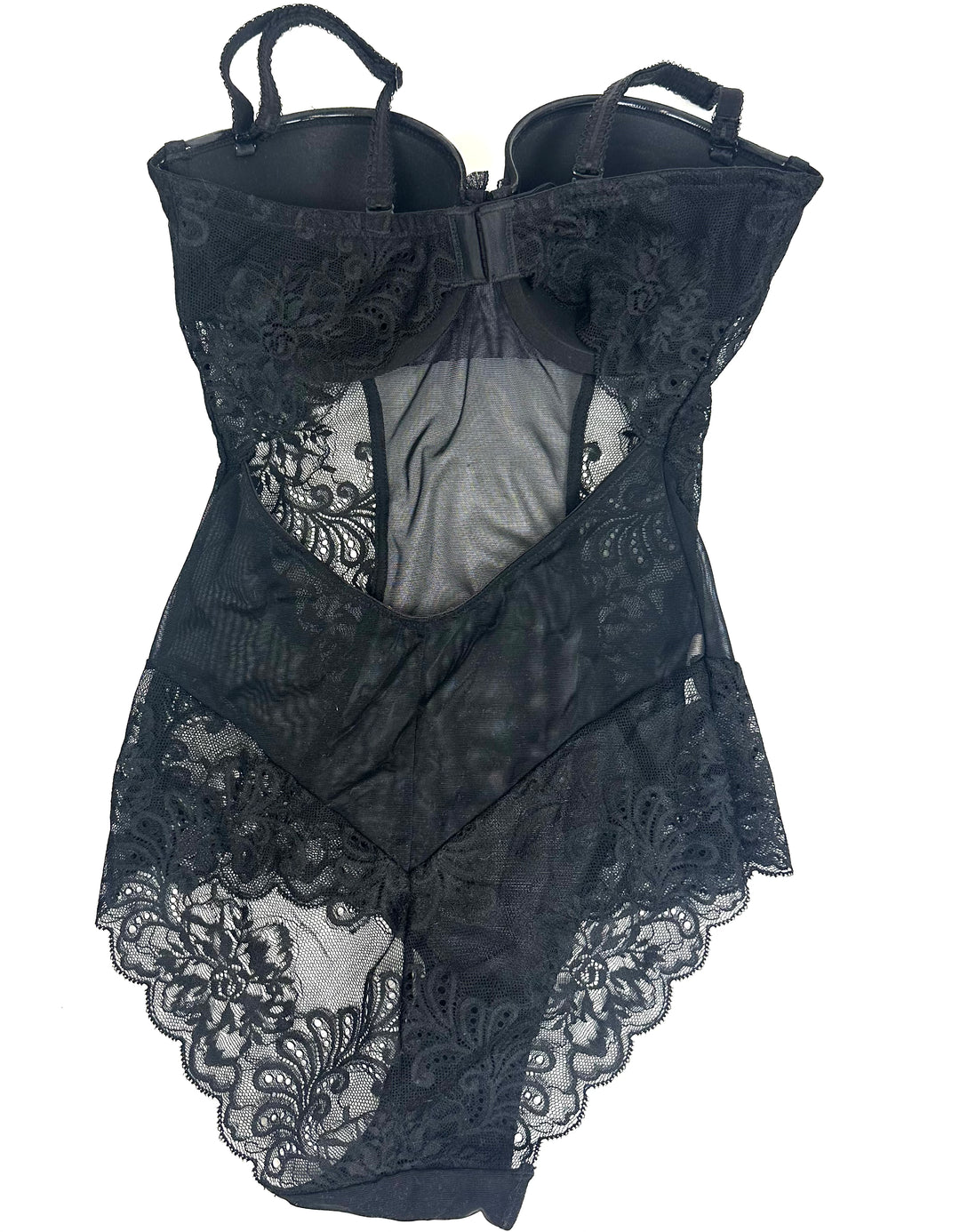 Black Lace Lingerie Bodysuit - 34D