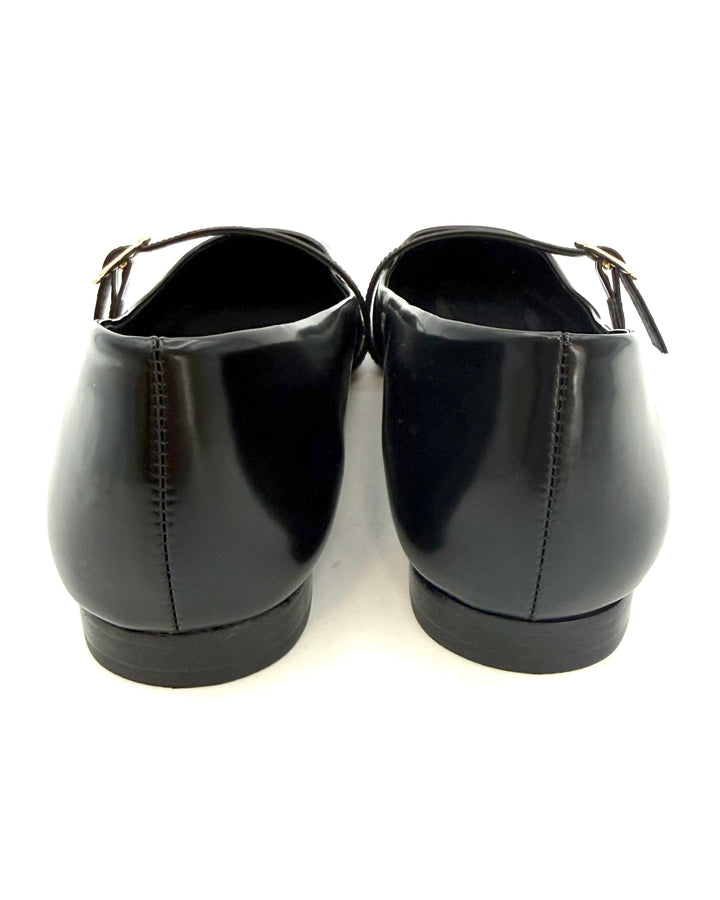 Black Patent Leather Ballet Flat - Size 6.5