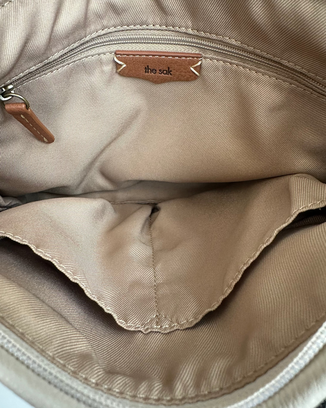Ecru White Embellished Leather Shoulder Bag