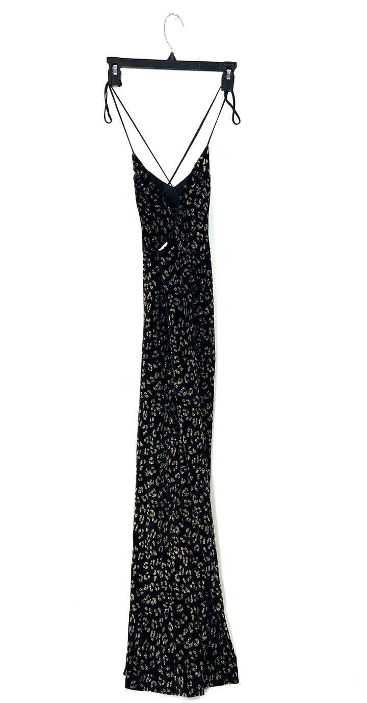 Velvet Glitter Jumpsuit - Size 0/2