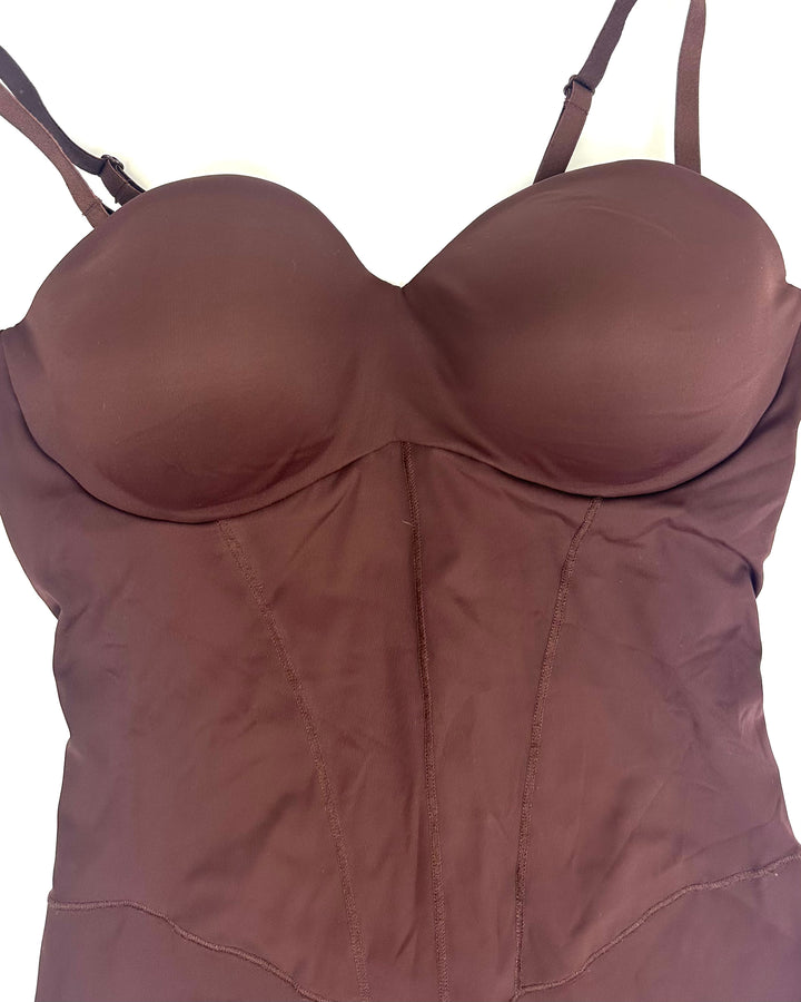 Brown Underwire Shapewear Bodysuit - Medium