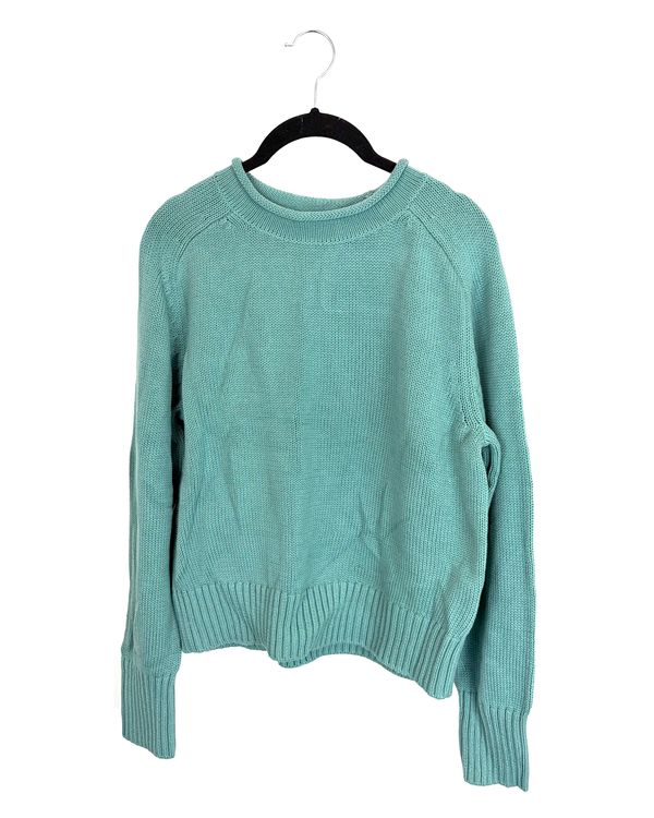 Turquoise Green Mockneck Sweater - Size 6/8