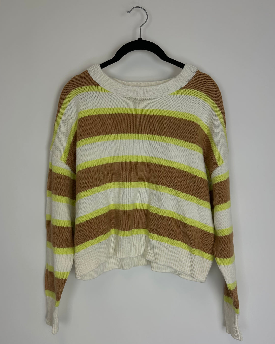 White Striped Sweater - Size 2/4