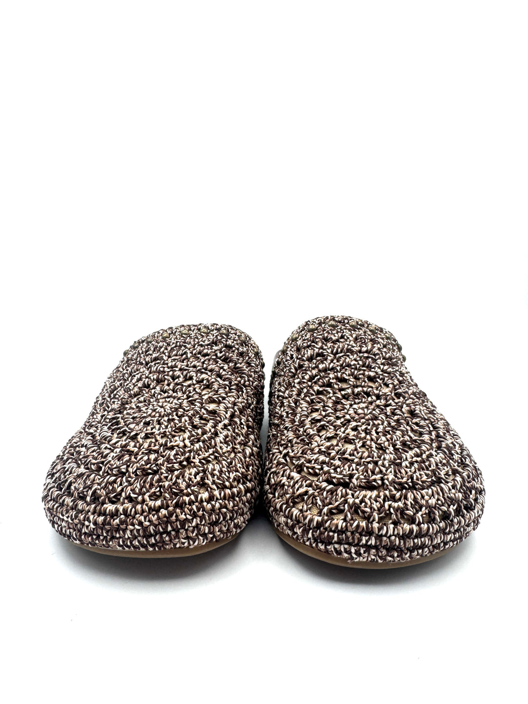 Brown Crochet Clogs - Size 6