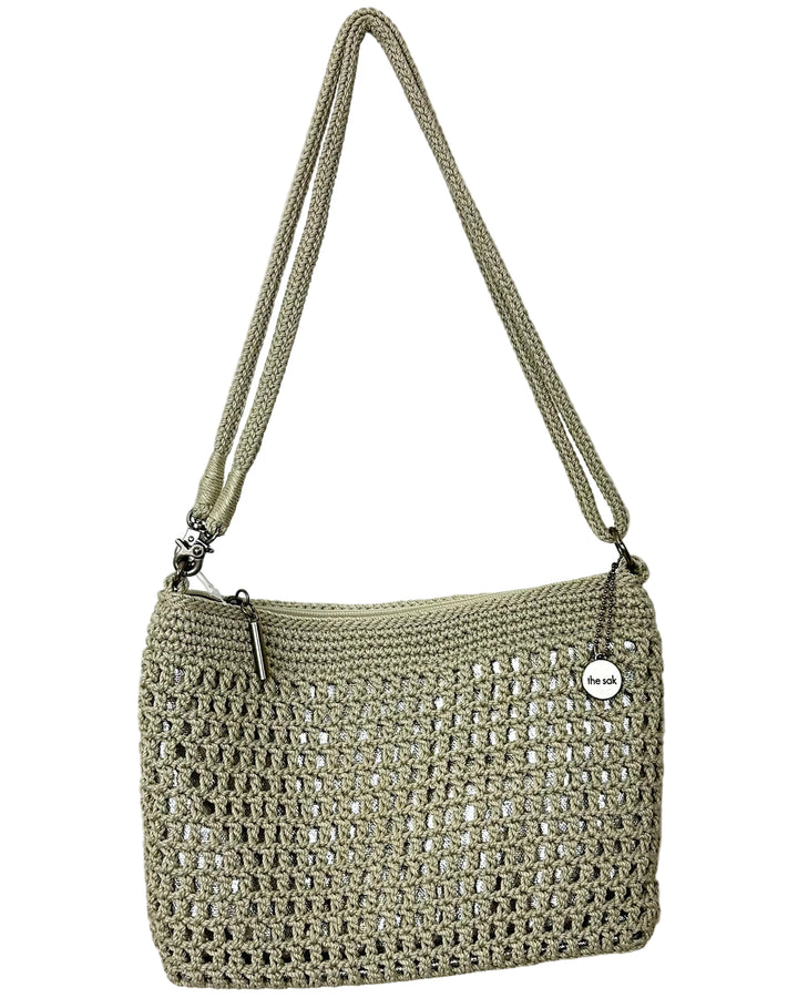Cream Double Layer Crochet Shoulder/Crossbody Bag