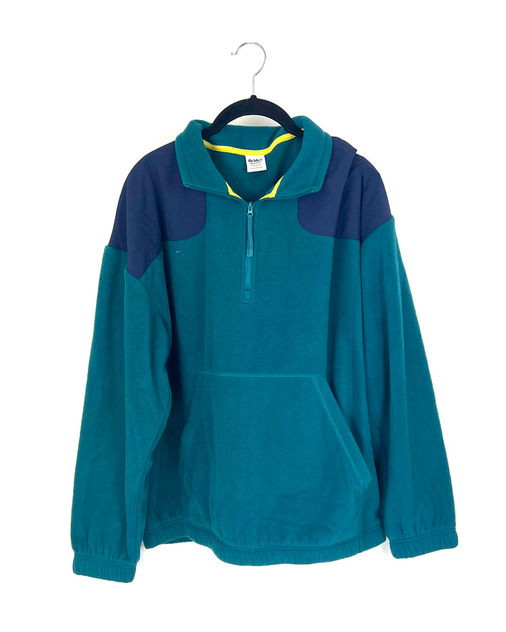 Unisex Aqua Fleece 3/4 Zip Pullover - Mens Medium / Womens Large