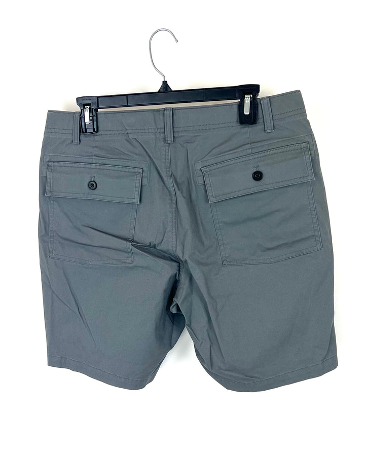 MENS Dark Steel Grey Shorts - 32 Waist - 5" and 7" Inseams