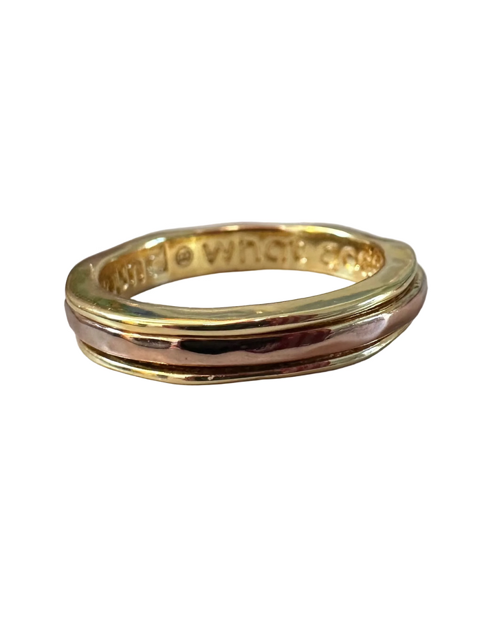 Rose Gold & Gold  "What Goes Around" Ring - Size 7