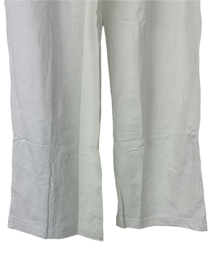 White Embossed Coverup Pants - XS/S, M/L, XL/XXL