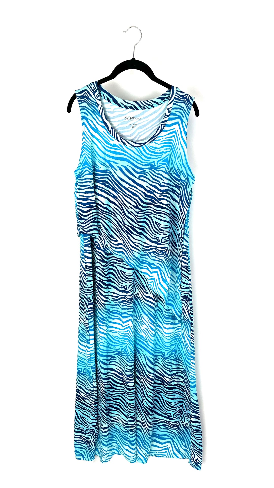 Blue Flowy Maxi Dress - Size 10/12