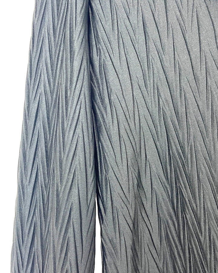 Black Long Sleeve Button-Up Texture Top  - Size 2/4