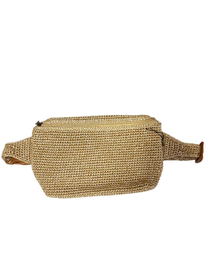 Light Tan Crochet Belt Bag