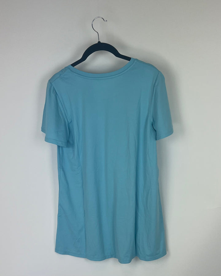 Light Blue Short Sleeve T-Shirt - 6/8