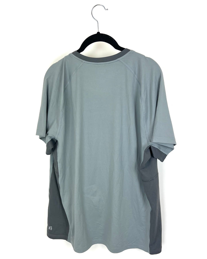MENS Steel Gray Athletic T-Shirt - Medium and Large