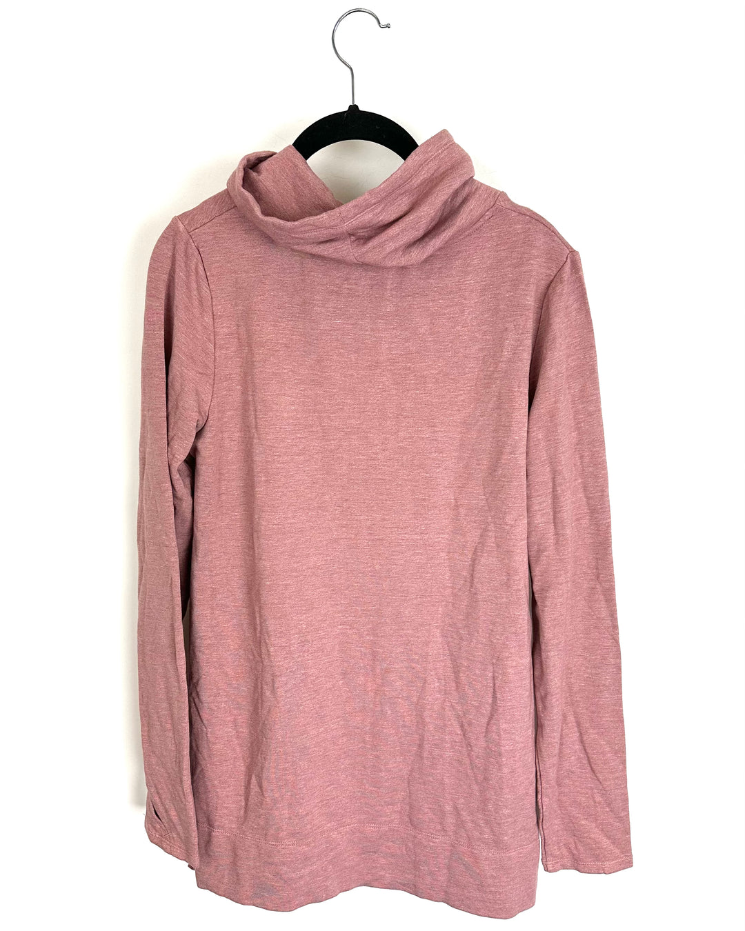 Heathered Dusty Pink Cowl Neck Tunic Top - Size 4/6