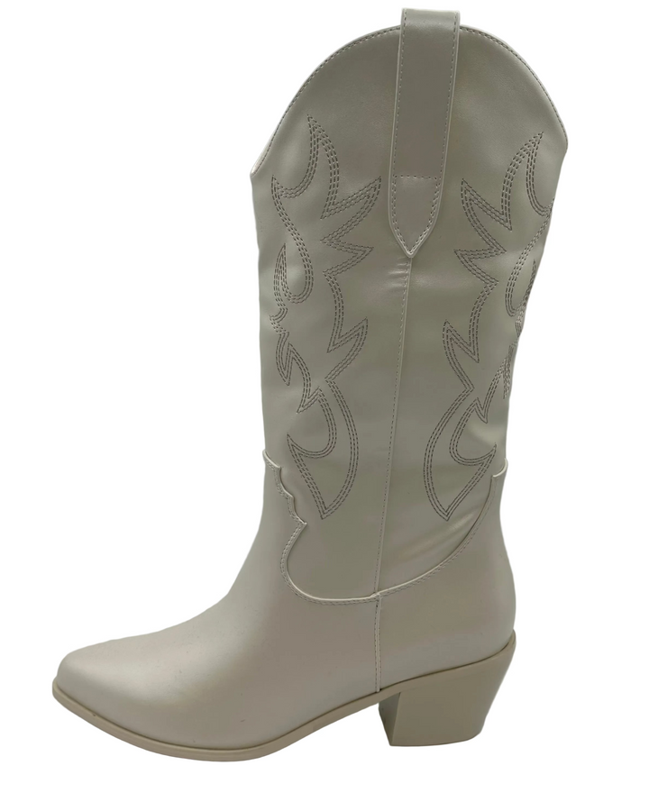 White Cowboy Boots - Size 7 and 9