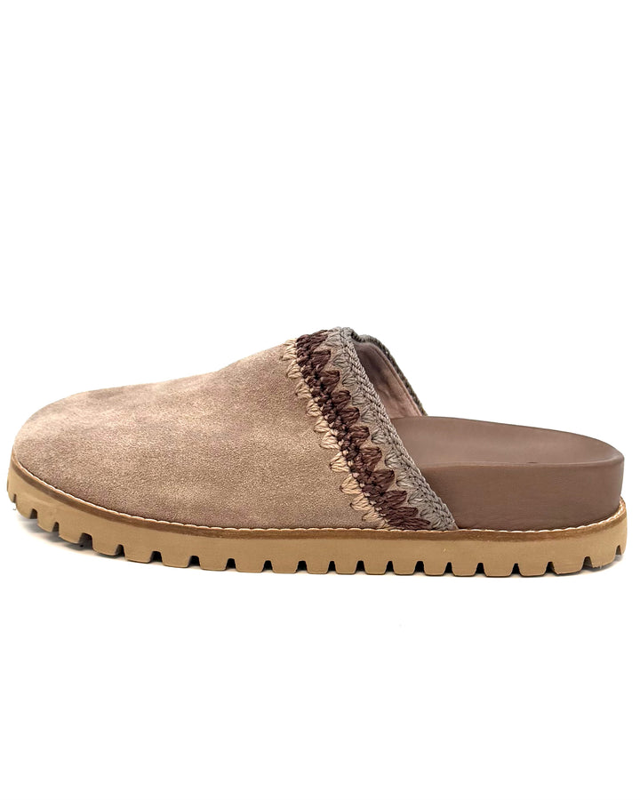 Brown Suede Clogs - Size 6, 7, 8, 9, 10 and 11