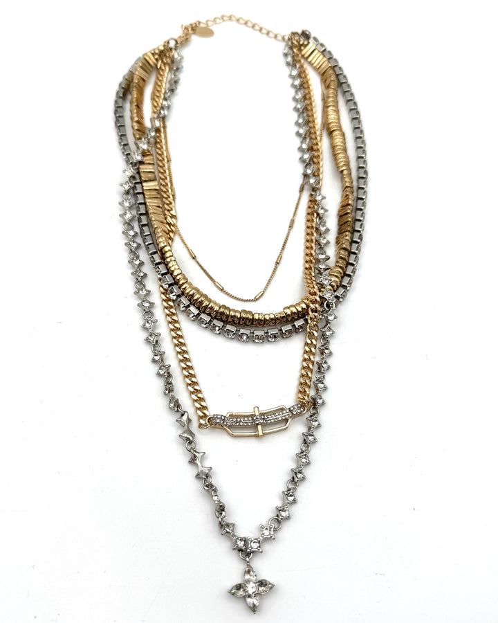 8 Other Reasons Mixed Metal Layered Necklace