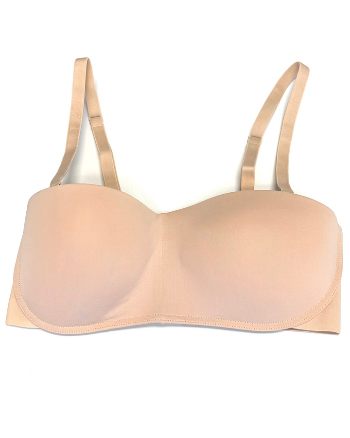 Almond Nude Strapless Bra - Small