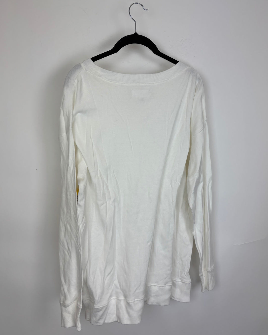 White Crew Neck Long Sleeve - Size 2/4