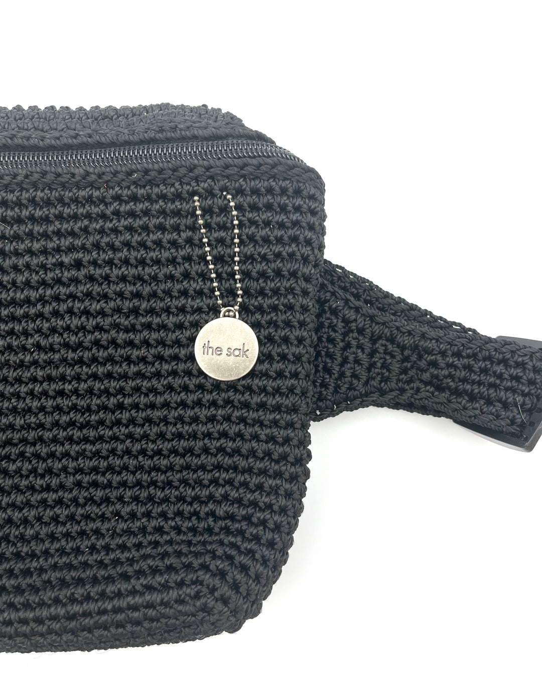 Black Crochet Belt Bag